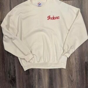 Vintage Indiana Hoosiers Jerzees Baggy Fit Made in USA Sweatshirt Men's XL